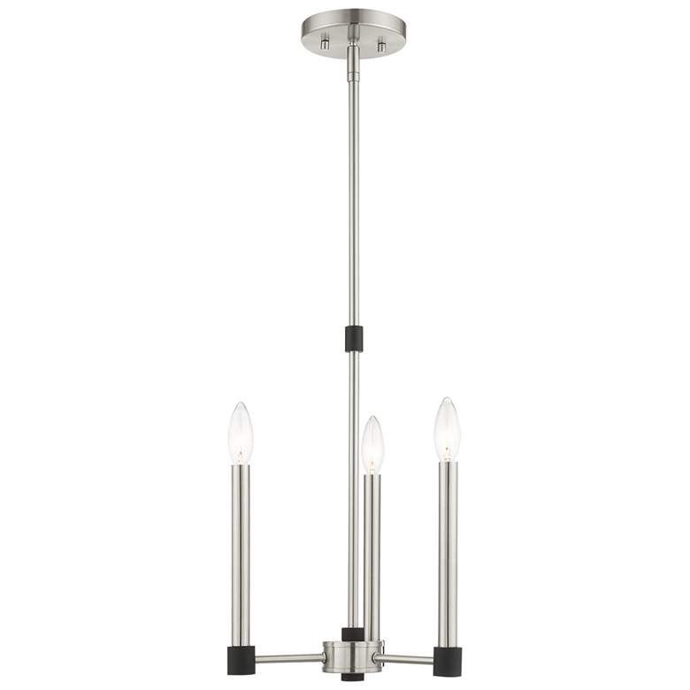 Image 1 Karlstad 3 Light Brushed Nickel Chandelier