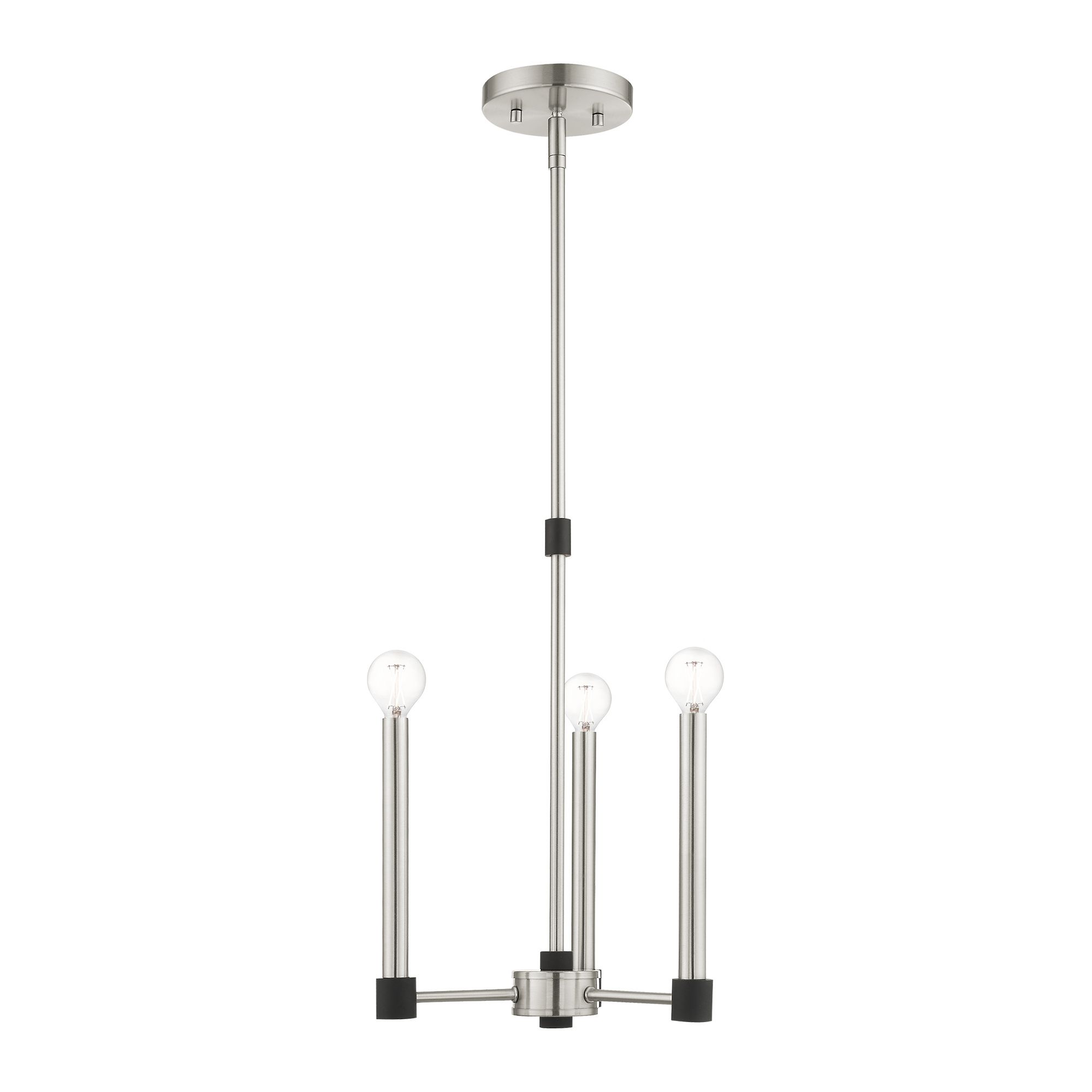 Karlstad 3 Light Brushed Nickel Chandelier
