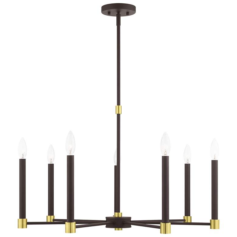 Image 1 Karlstad 7 Light Bronze Chandelier