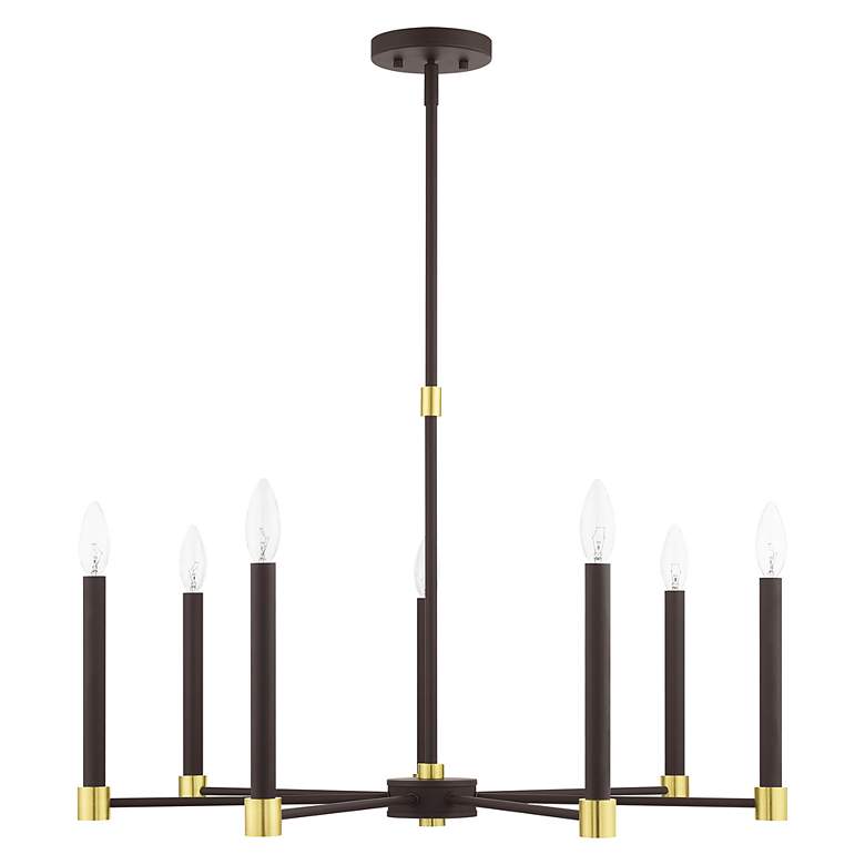 Image 3 Karlstad 7 Light Bronze Chandelier more views