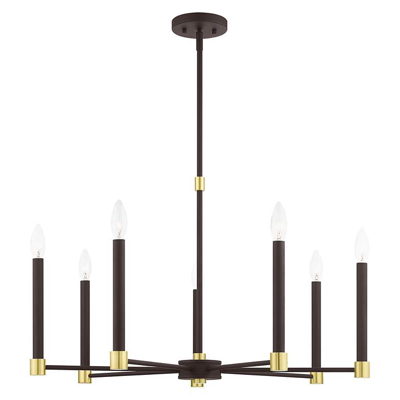 Image 4 Karlstad 7 Light Bronze Chandelier more views