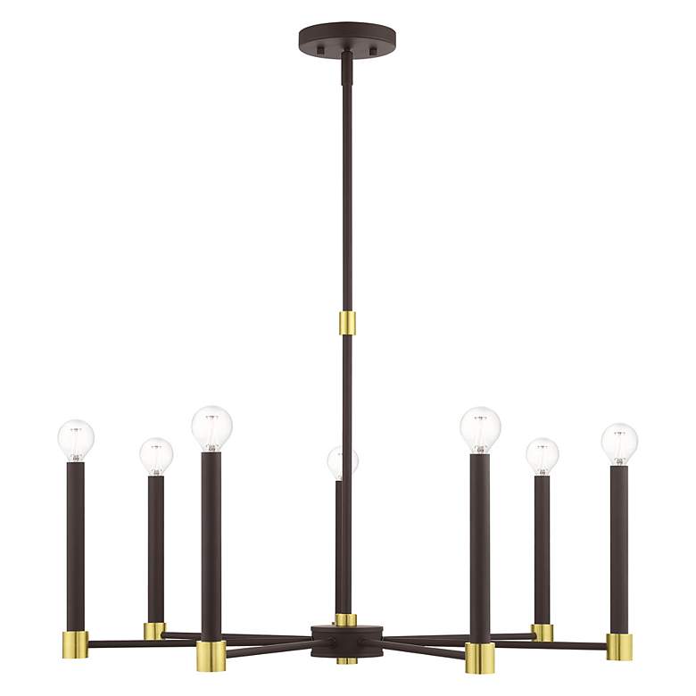 Image 7 Karlstad 7 Light Bronze Chandelier more views
