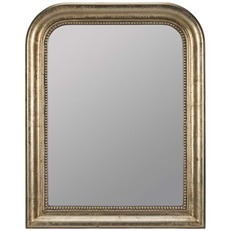 Image 1 Karly Champagne 30" x 38" Arched Rectangle Wall Mirror