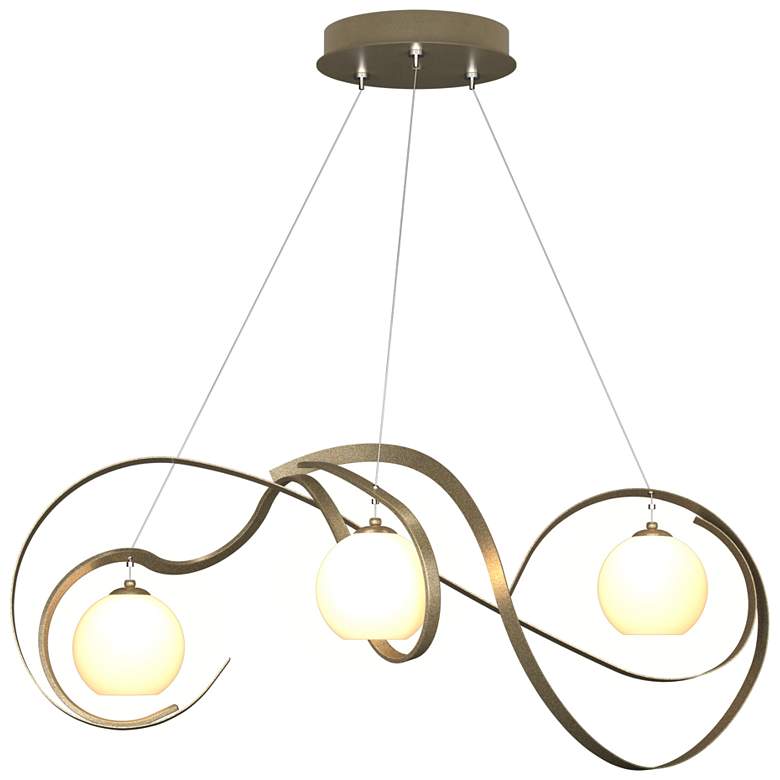 Image 1 Karma 40.4" Wide Soft Gold Standard Pendant With Opal Glass Shade