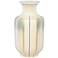 Karoo Cream and Artichoke Green 16" High Porcelain Vase