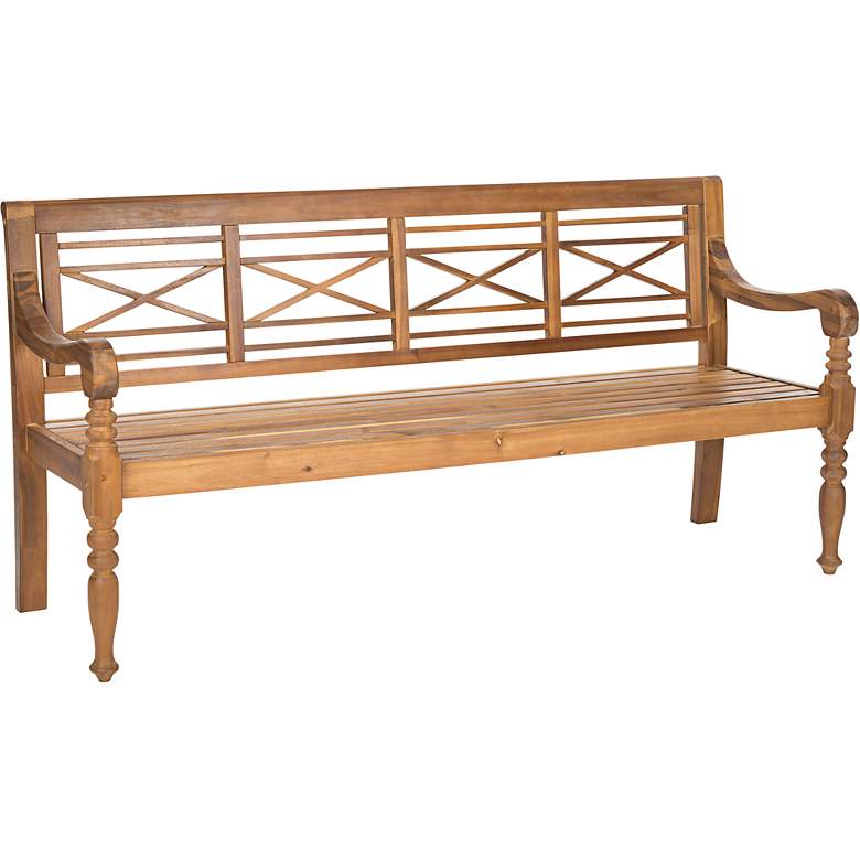 Image 2 Karoo Teak Wood Garden Bench