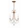 Karrington 14" Wide Antique Brass 3-Light Mini Chandelier