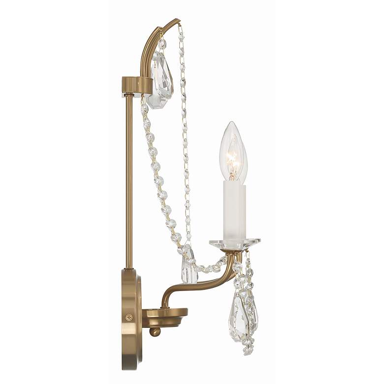 Image 2 Karrington 18 1/2" High Aged Brass 2-Light Wall Sconce more views