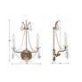 5_Karrington 18 1/2" High Aged Brass 2-Light Wall Sconce more views