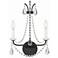 Karrington 18 1/2" High Matte Black 2-Light Wall Sconce