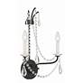 3_Karrington 18 1/2" High Matte Black 2-Light Wall Sconce more views