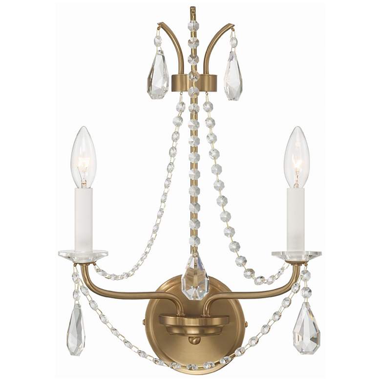 Image 1 Karrington 2 Light Aged Brass Wall Mount