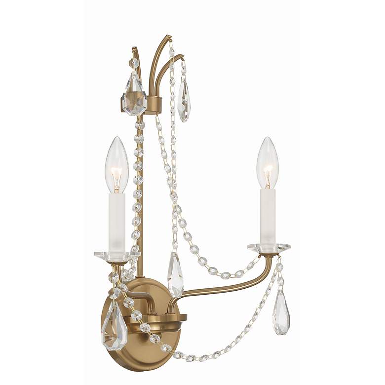 Image 3 Karrington 2 Light Aged Brass Wall Mount more views