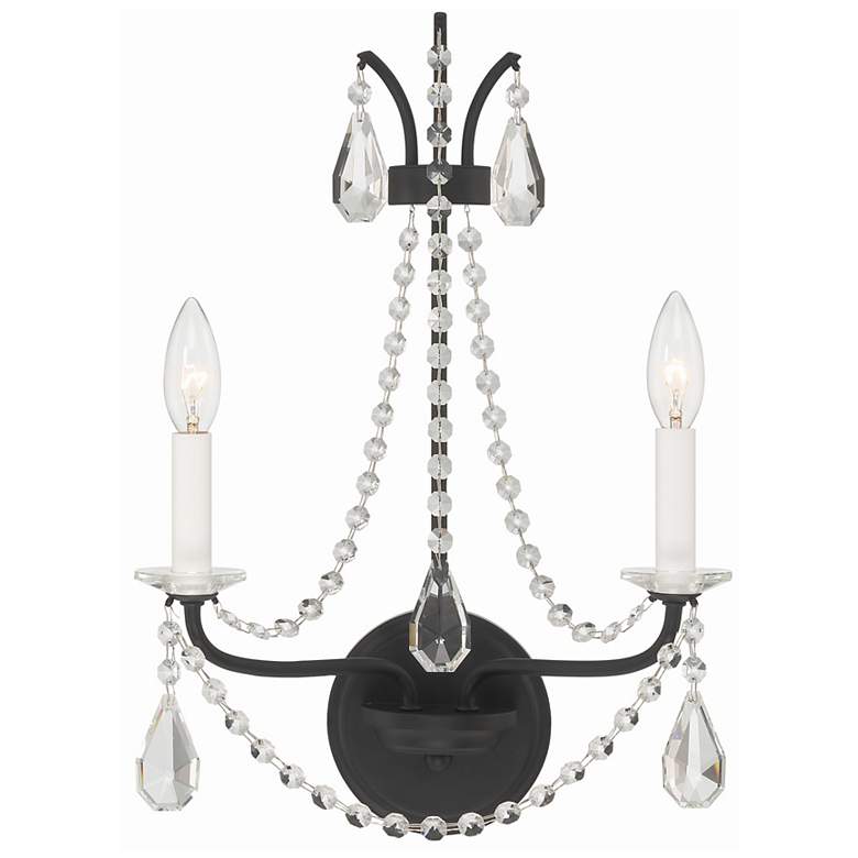 Image 1 Karrington 2 Light Matte Black Wall Mount