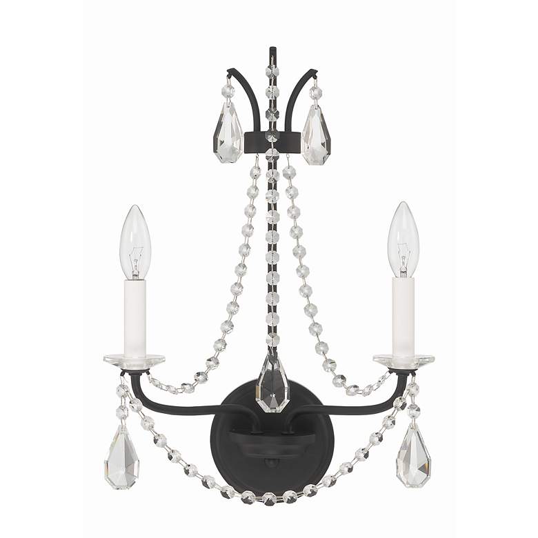 Image 4 Karrington 2 Light Matte Black Wall Mount more views