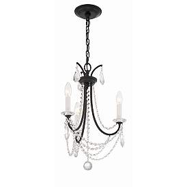 Image2 of Karrington 3 Light Matte Black Mini Chandelier more views