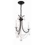 Thumbnail2 of Karrington 3 Light Matte Black Mini Chandelier more views