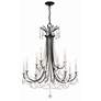 1_Karrington 30" Wide Matte Black 12-Light Chandelier