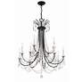 2_Karrington 30" Wide Matte Black 12-Light Chandelier more views