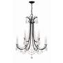 4_Karrington 30" Wide Matte Black 12-Light Chandelier more views