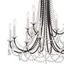5_Karrington 30" Wide Matte Black 12-Light Chandelier more views
