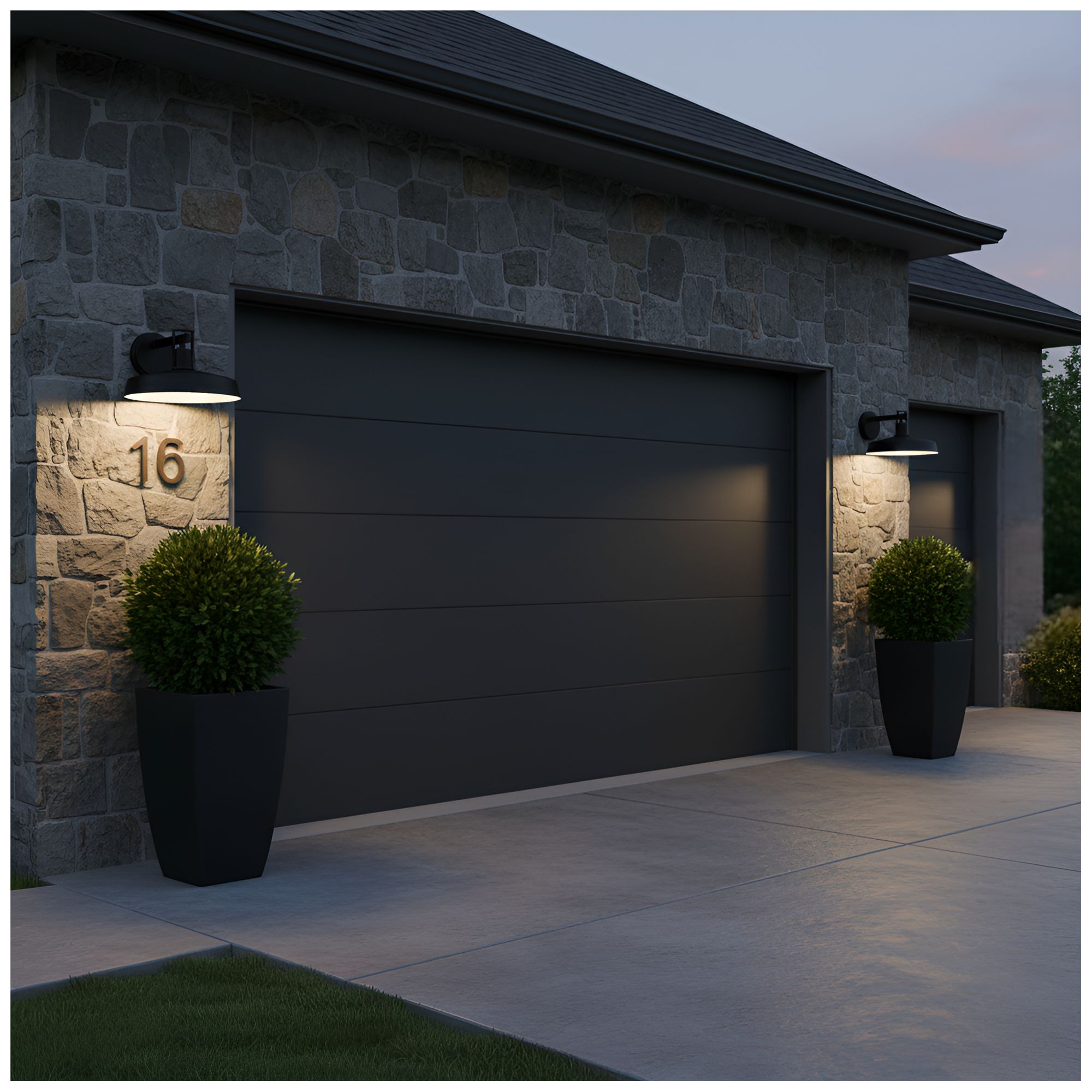 Image 6 Karson 1-Light Matte Black Outdoor Wall Lantern more views