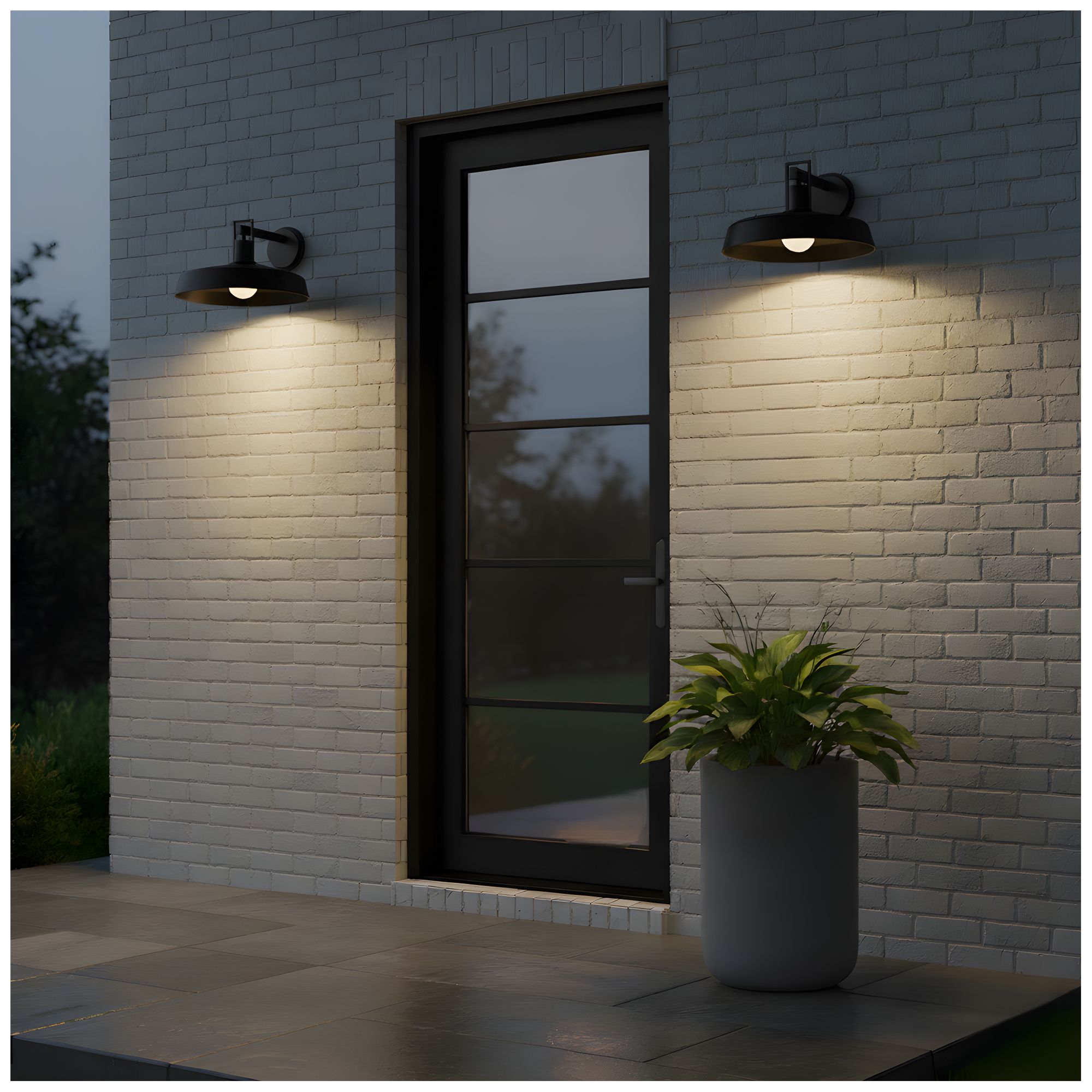 Image 6 Karson 1-Light Matte Black Outdoor Wall Lantern more views