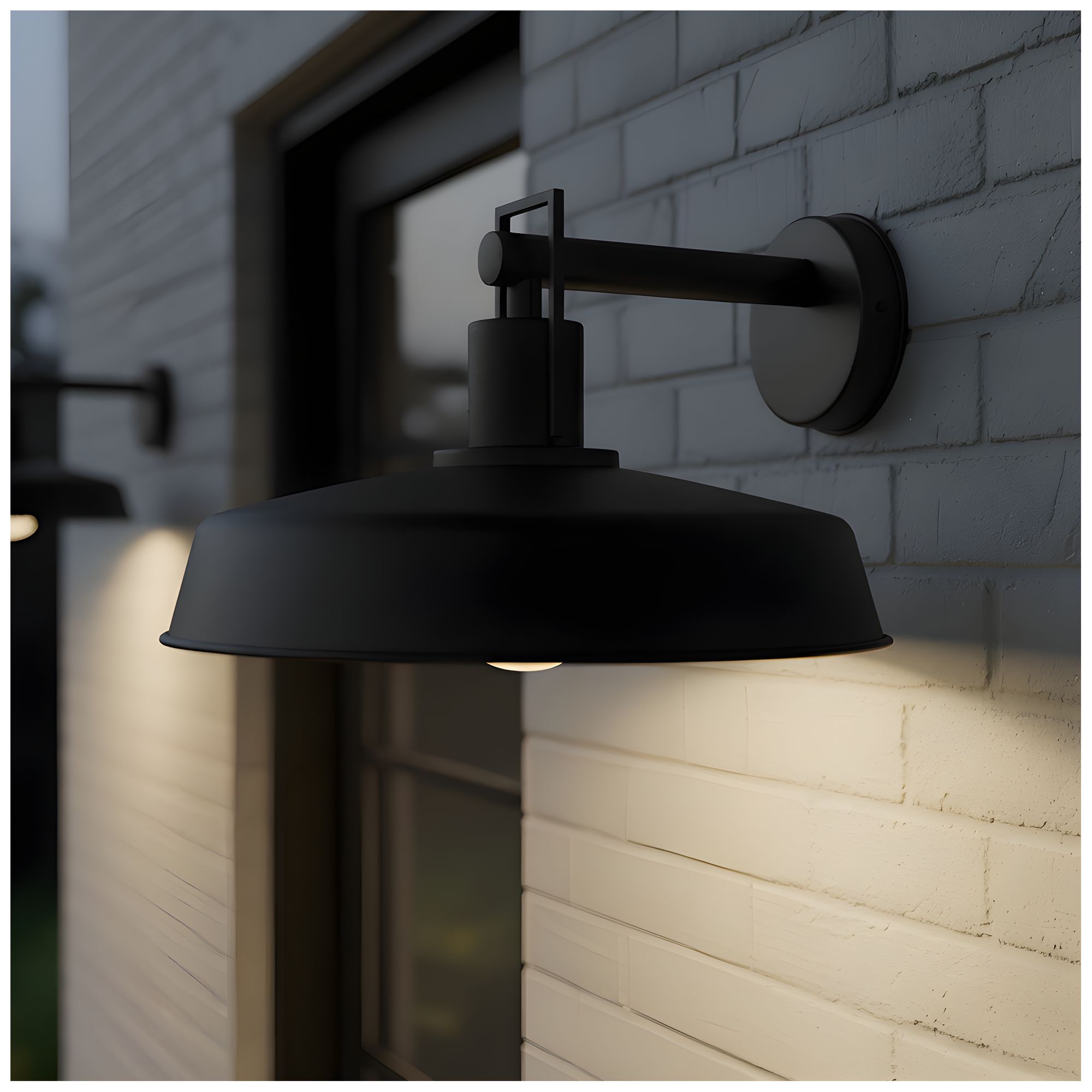 Image 7 Karson 1-Light Matte Black Outdoor Wall Lantern more views