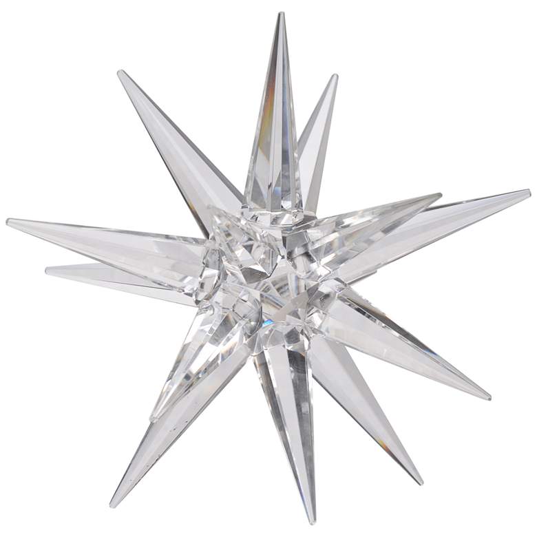 Image 1 Karsta 8" Wide Clear Glass Starburst Sculpture