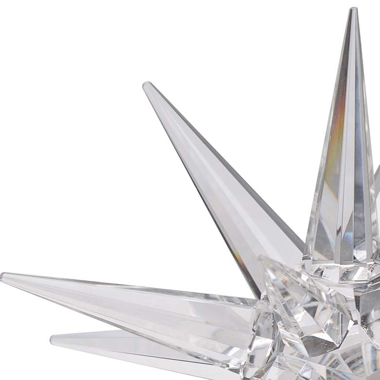 Image 2 Karsta 8 inch Wide Clear Glass Starburst Sculpture more views