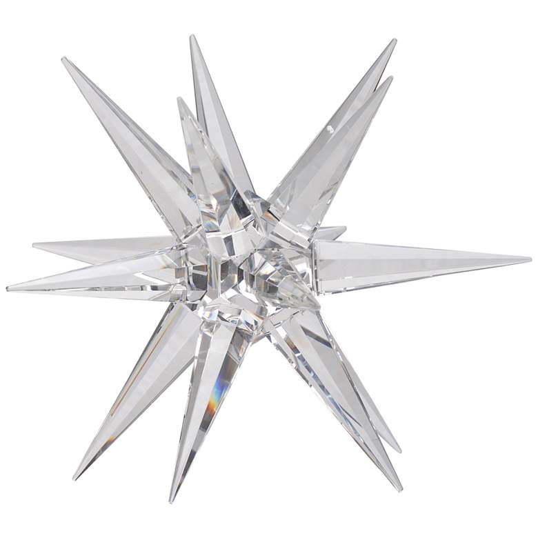 Image 1 Karsta 9 1/2" Wide Clear Glass Starburst Sculpture