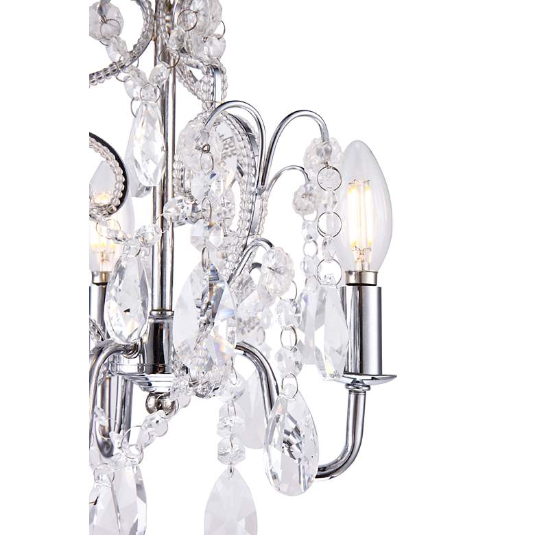 Image 6 Karter Collection Pendant D9.5 H12.2 Lt:3 Chrome Finish more views
