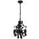 Karter Collection Pendant D9.5 H12.2 Lt:3 Polished Black Finish