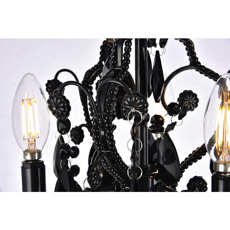 Image 5 Karter Collection Pendant D9.5 H12.2 Lt:3 Polished Black Finish more views