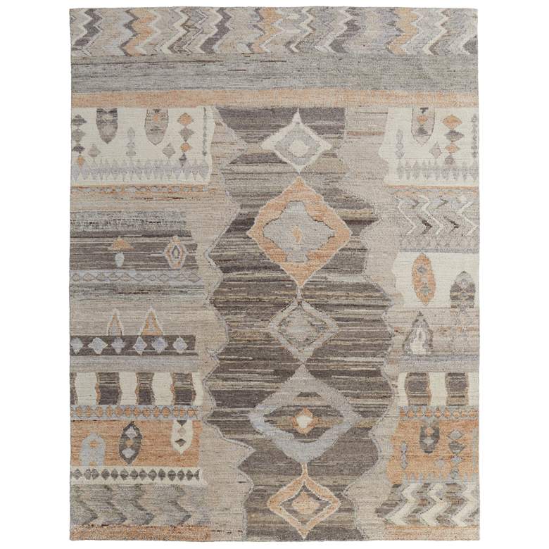 Image 1 Kasbah Transitional Moroccan Hand Knotted Ivory Area Rug 69FZF