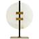 Kasen 12 1/5"H Brass and Bronze w/ White Alabaster Sculpture
