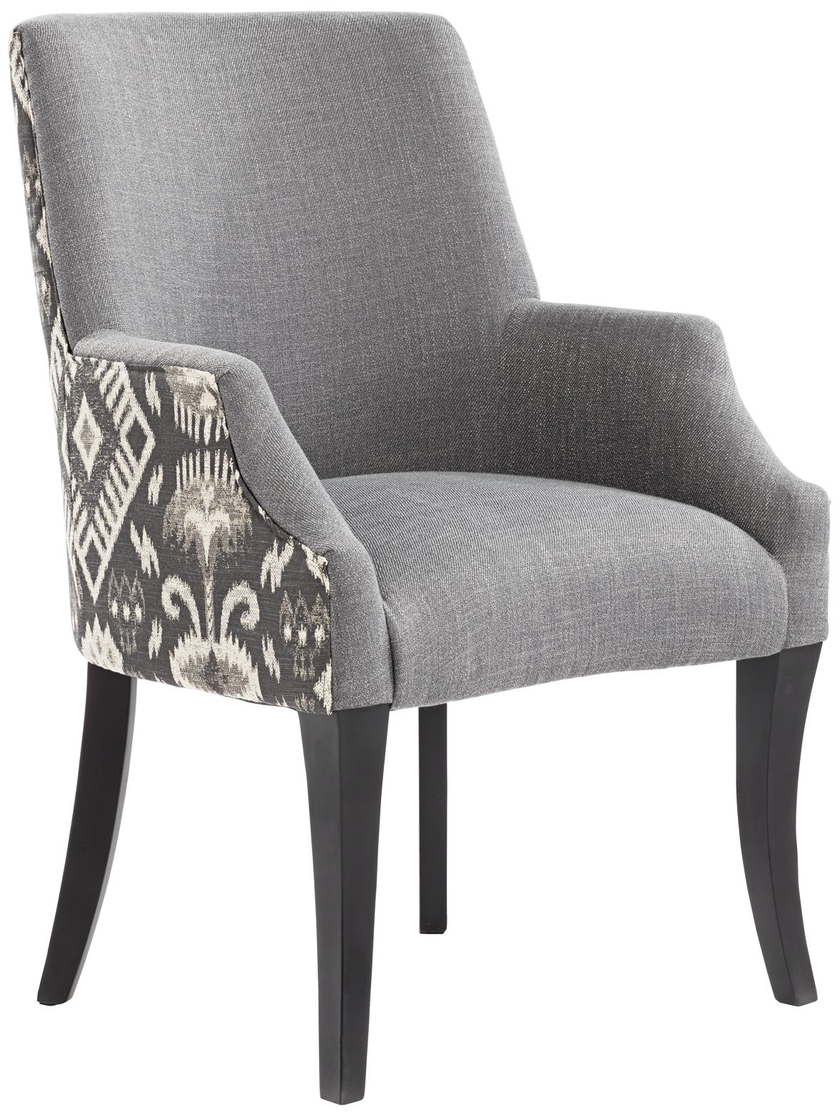 Grey material discount for dining chairs