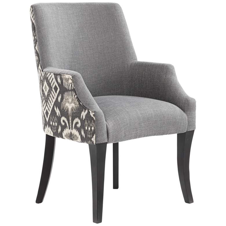 Image 3 Kasen Printed Gray Fabric Modern Dining Chair