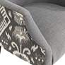 Kasen Printed Gray Fabric Modern Dining Chair in scene