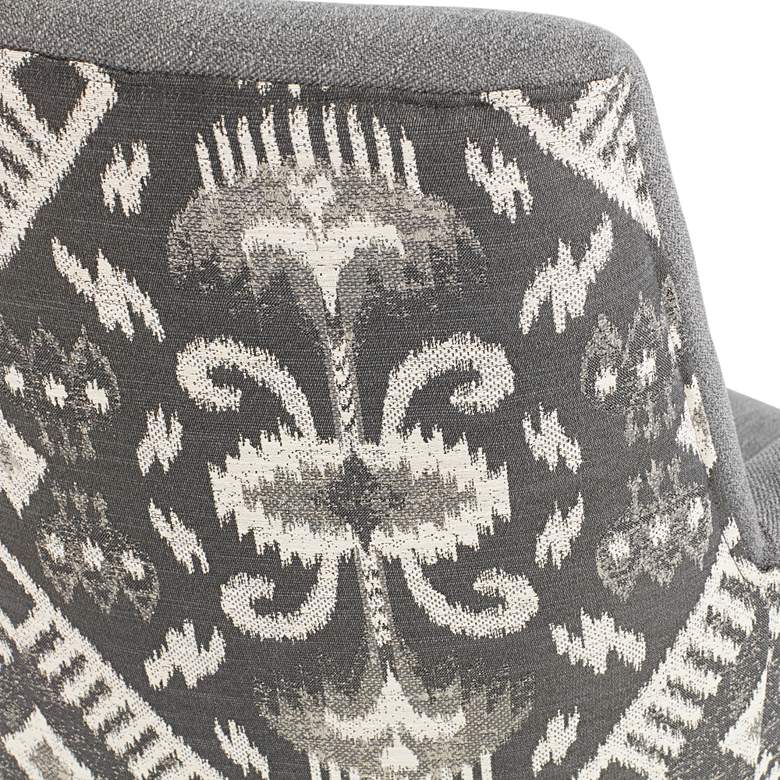 Image 6 Kasen Printed Gray Fabric Modern Dining Chair more views