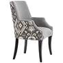 Kasen Printed Gray Fabric Modern Dining Chair in scene