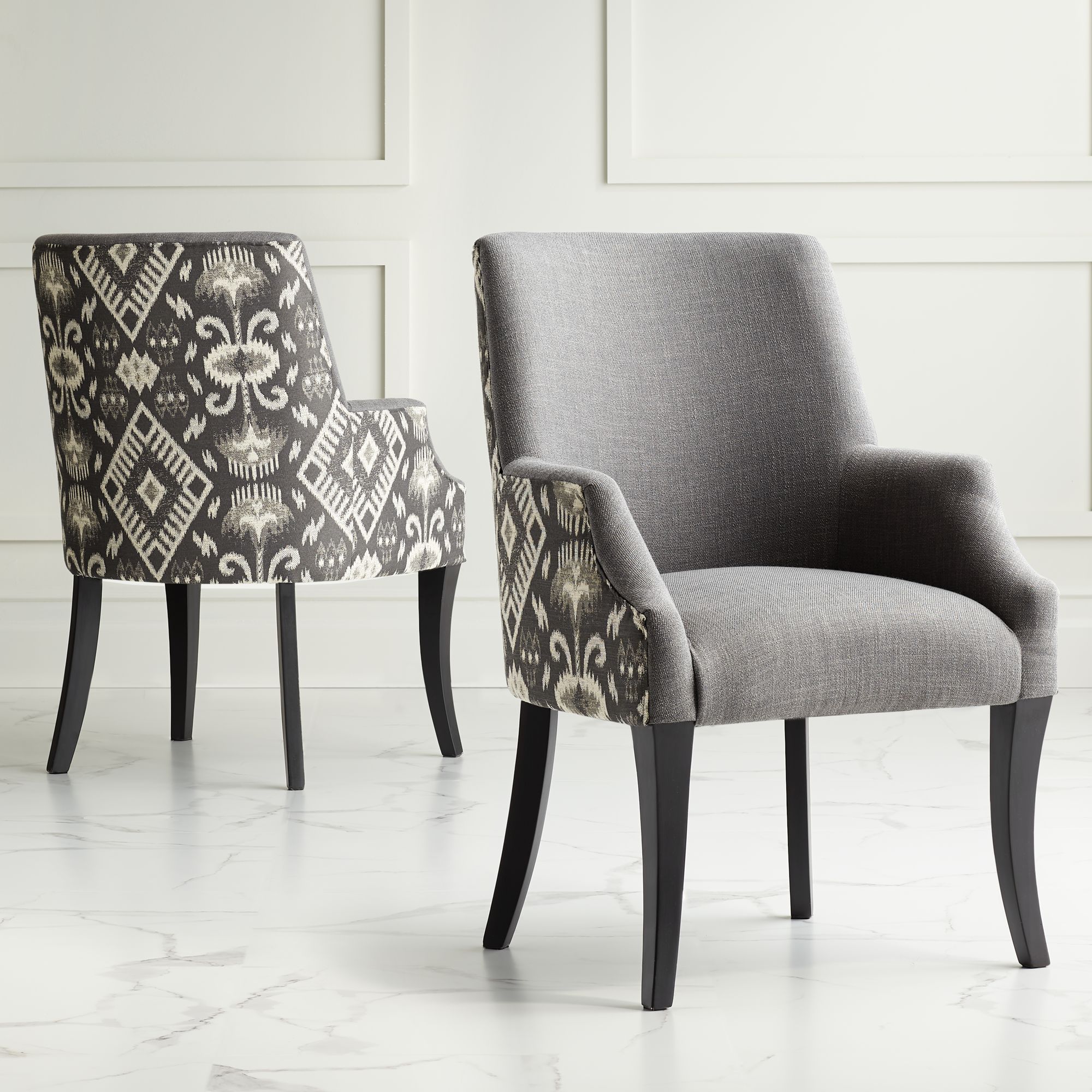 gray fabric chair