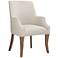 Kasen White Fabric Dining Chair