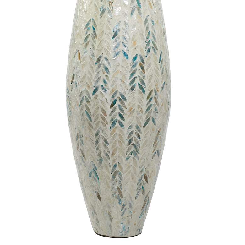 Image 4 Kasey White Gray Mother of Pearl 33 1/4"H Decorative Vase more views