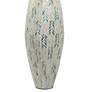 Kasey White Gray Mother of Pearl 33 1/4"H Decorative Vase