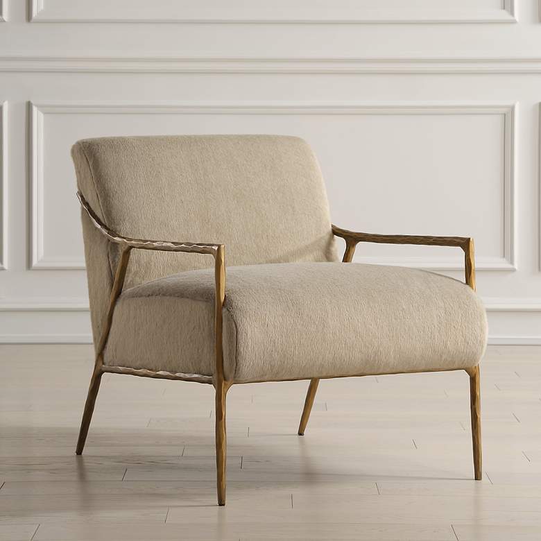 Image 1 Kashmir Soft Fawn Accent Chair