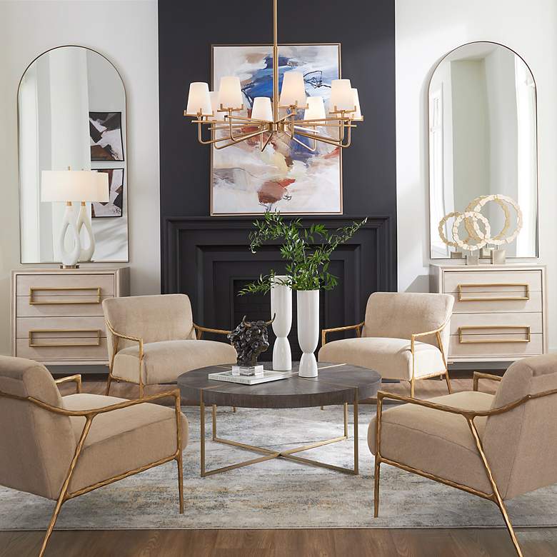 Image 3 Kashmir Soft Fawn Accent Chair more views
