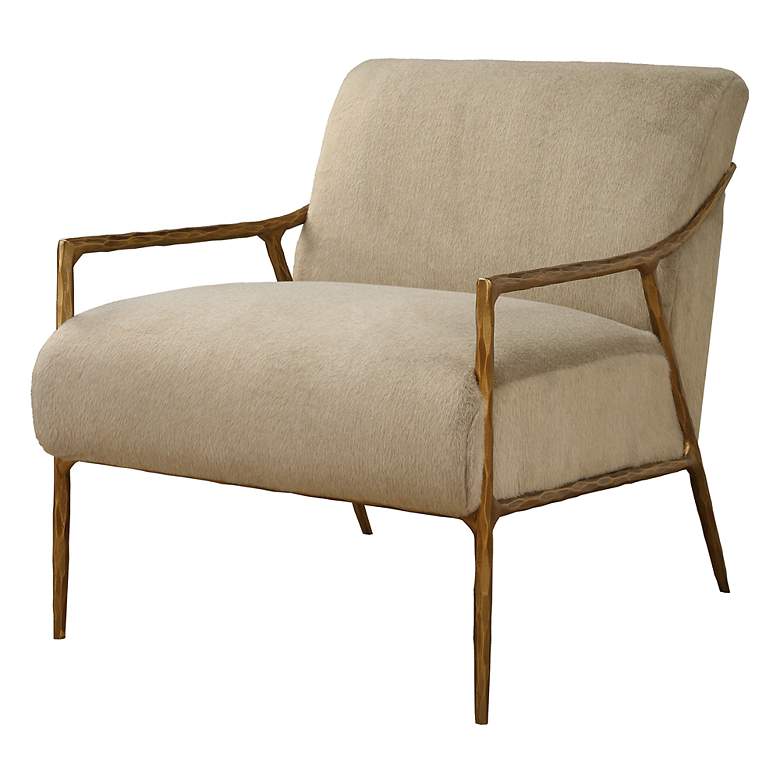 Image 5 Kashmir Soft Fawn Accent Chair more views