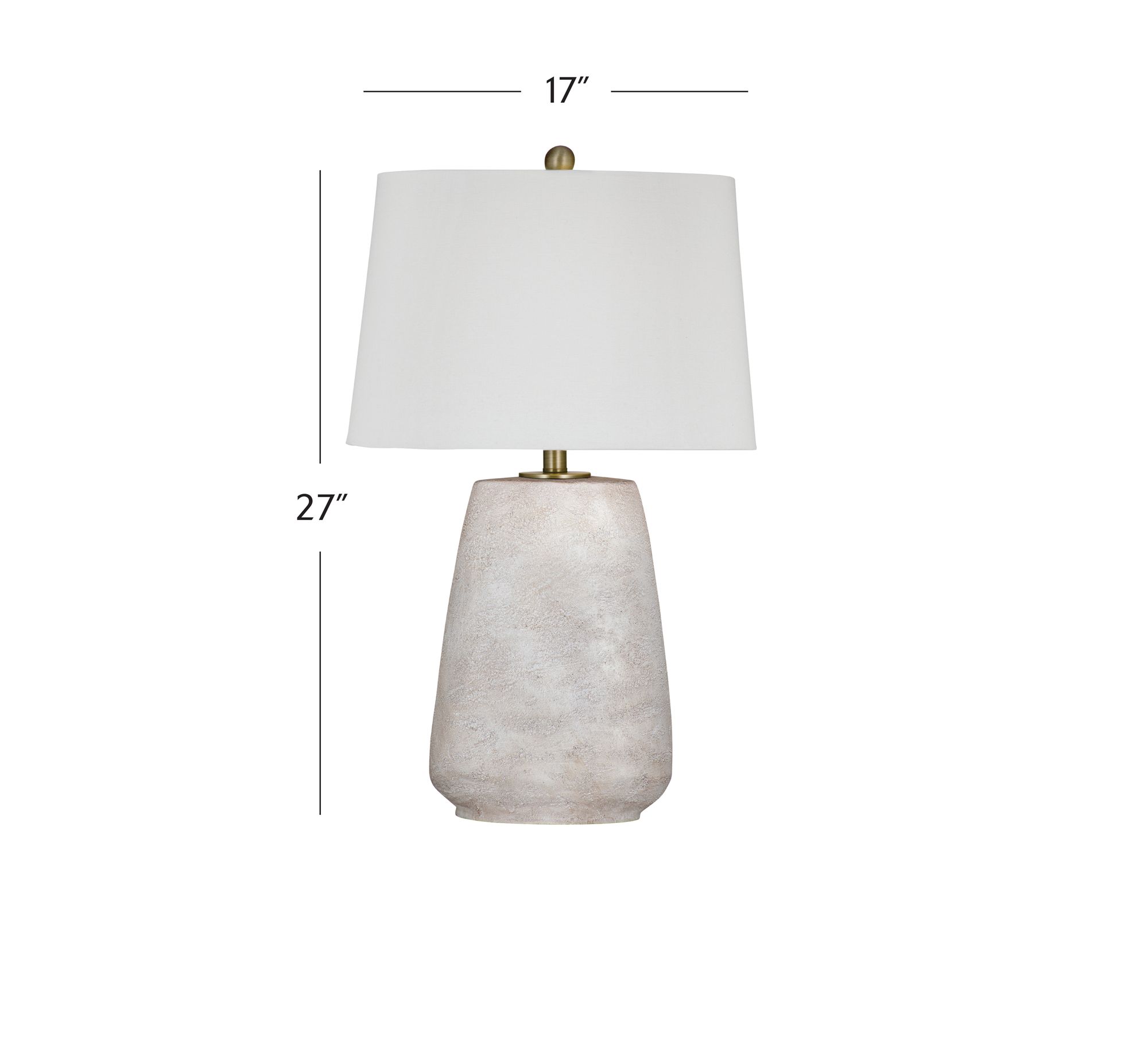 Image 3 Kasi 27" High White Table Lamp more views