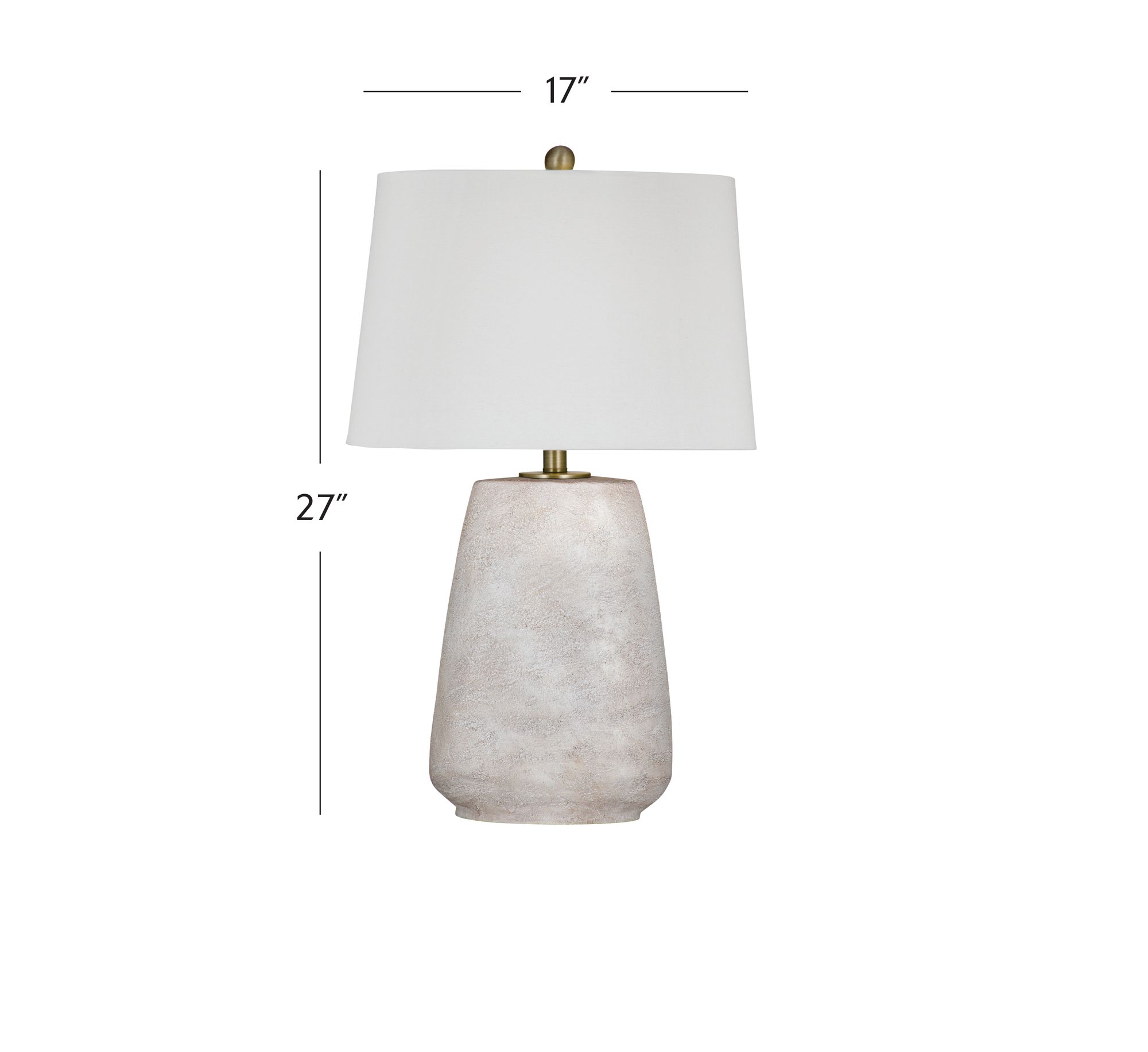 Image 5 Kasi 27" High White Table Lamp more views
